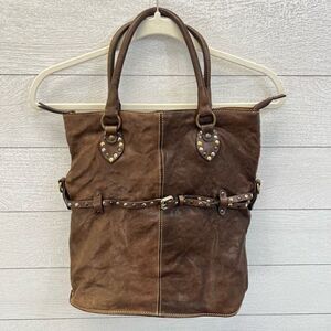 Cavalcanti Italy Leather Brown Crossbody Fold-over Purse Shoulder Bag